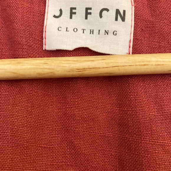 OffOn Red Raspberry Linen Dress - Picture 2 of 5